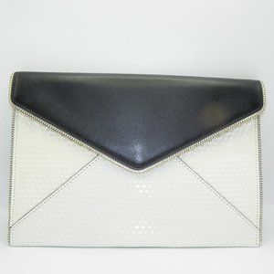 REBECCA MINKOFF BLK/WHITE ENVELOPE CLUTCH